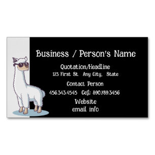 Fun Alpaca Nature Animal Custom Business Card