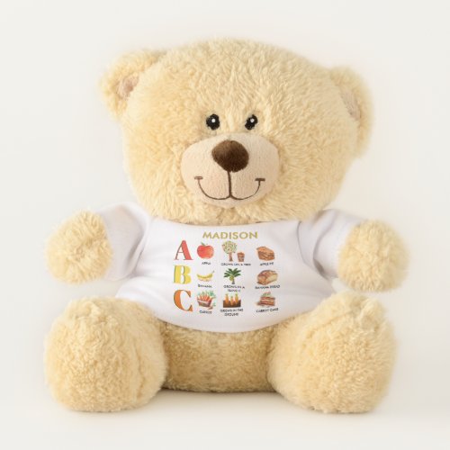 Fun Alphabet ABCs Personalized Name Teddy Bear