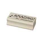 [ Thumbnail: Fun "Amazing!" Commendation Rubber Stamp ]