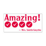 [ Thumbnail: Fun "Amazing!" Teaching Assistant Rubber Stamp ]