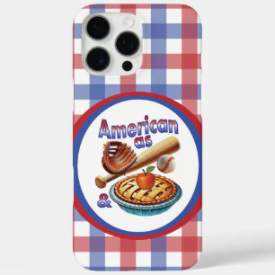 Fun American as Baseball & Apple Pie iPhone 16 Pro Max Case