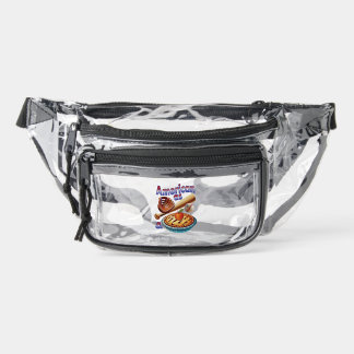 Fun American as Baseball & Apple Pie  Clear Fanny Pack