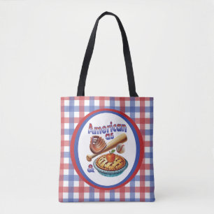 Fun American as Baseball & Apple Pie Tote Bag