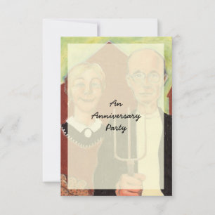 FUN ~ American Gothic Anniversary Party Invitation