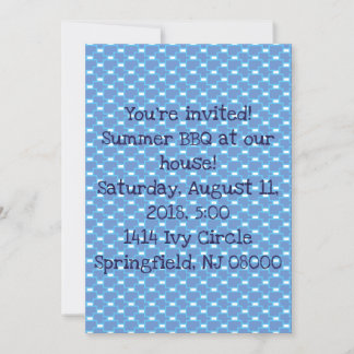Fun and bright colored square pattern invitation
