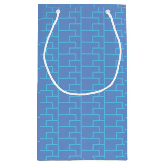 Fun and bright colorful geometric pattern small gift bag