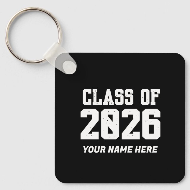 Fun and Catchy "Class Of 2026" Keychain (Front)