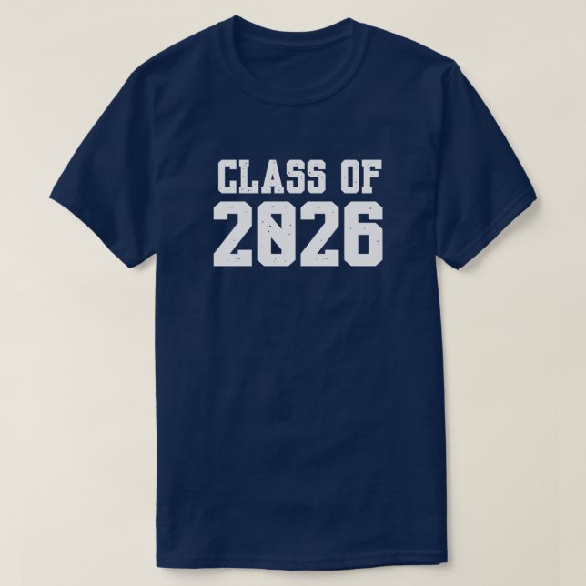 Fun And Catchy " Senior Class Of 2026" T-Shirt (Design Front)