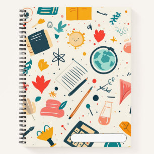 Fun and Colorful "Back to School" Notebook