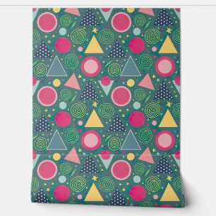Fun and Colorful Geometric Wallpaper