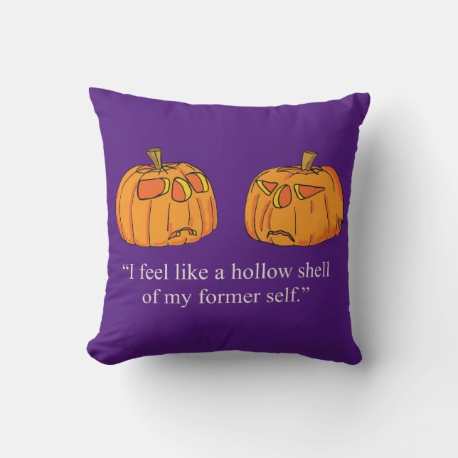 Fun And Colorful Halloween Throw Pillow (Front)