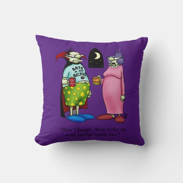 Fun And Colorful Halloween Throw Pillow (Front)