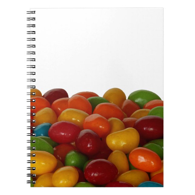 Fun and colorful jelly beans notebook (Front)