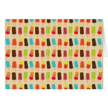 Fun And Colorful Popsicles Retro Pattern by funkypatterns at Zazzle