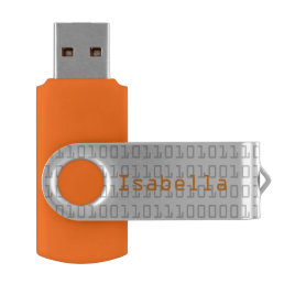 Fun and Cool Binary Code Personalized USB Flash Drive