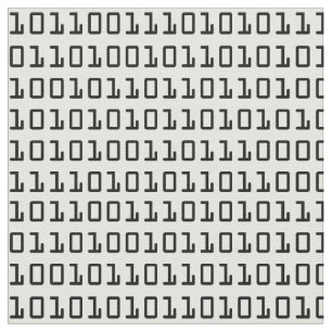 Fun and Cool Computer Binary Code Pattern Fabric