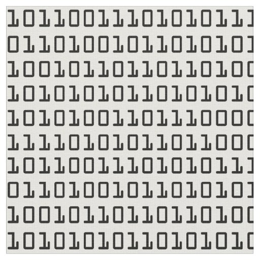 Fun and Cool Computer Binary Code Pattern Fabric