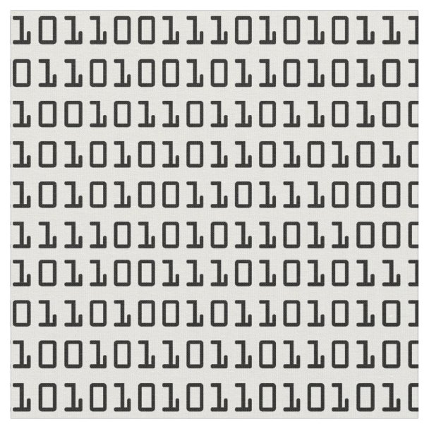 Fun and Cool Computer Binary Code Pattern Fabric | Zazzle