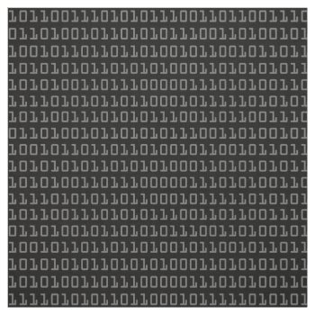 Fun And Cool Computer Binary Code Pattern Fabric by judgeart at Zazzle