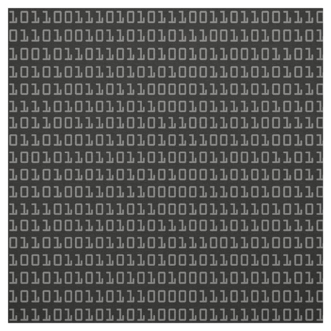 Fun and Cool Computer Binary Code Pattern Fabric (Swatch)
