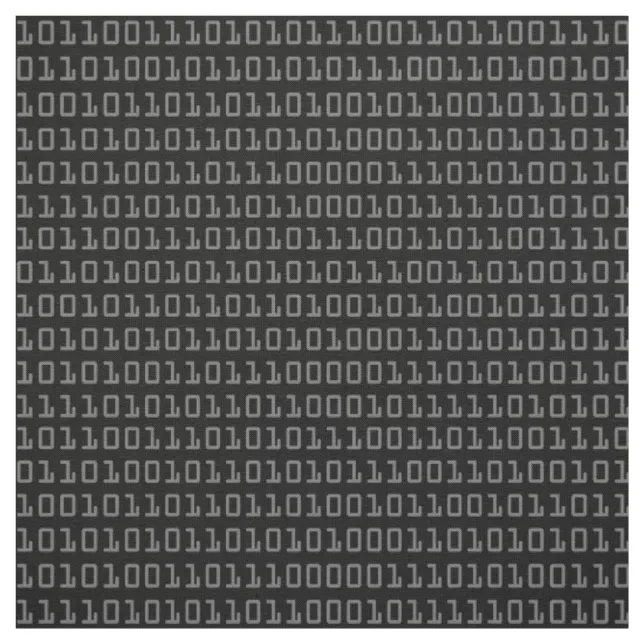 Fun and Cool Computer Binary Code Pattern Fabric | Zazzle