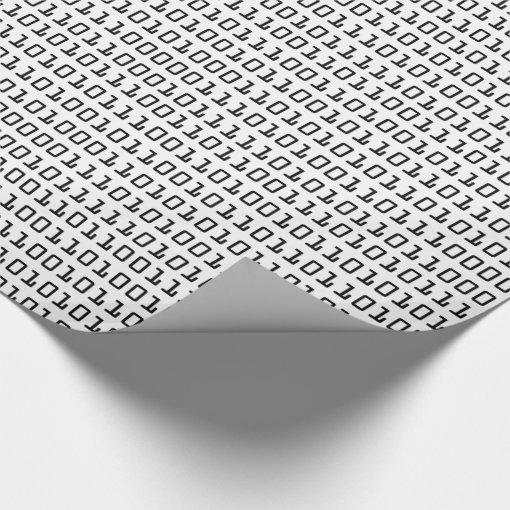 Fun and Cool Computer Binary Code Pattern Wrapping Paper Zazzle