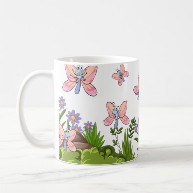 Fun and Cute Design Coffee Mug (Left)