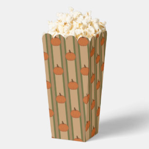 Fun and Fancy Autumn Pumpkin Popcorn Favor Boxes