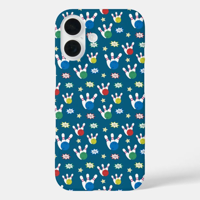 Fun and Fancy Bowling Pattern Case-Mate iPhone Case (Back)