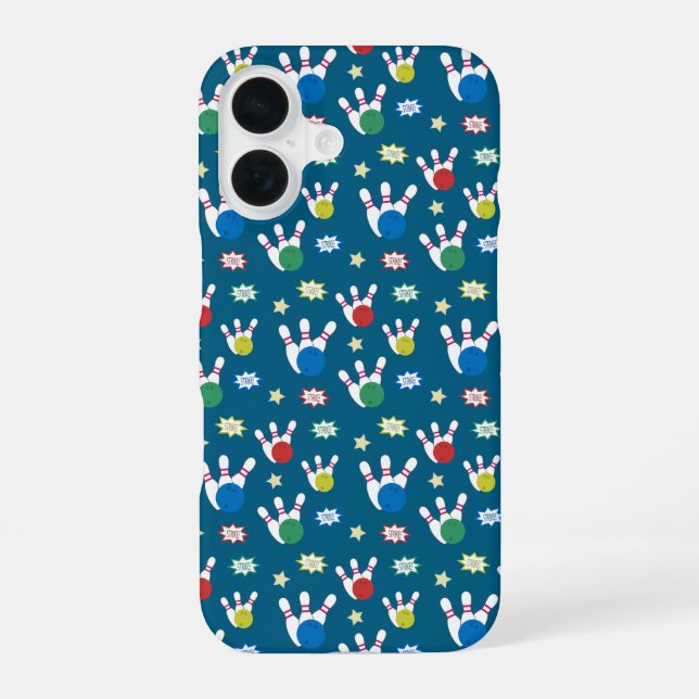 Fun and Fancy Bowling Pattern Iphone Case (Back)