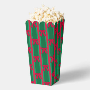 Fun and Fancy Christmas Bow Popcorn Favor Boxes