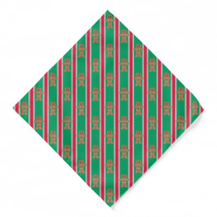 Fun and Fancy Christmas Gingerbread Man Bandana