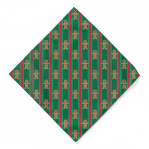 Fun and Fancy Christmas Gingerbread Man Bandana
