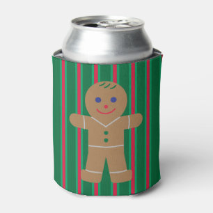 Fun and Fancy Christmas Gingerbread Man Can Cooler