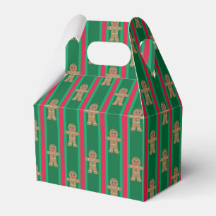 Fun and Fancy Christmas Gingerbread Man Favor Boxes