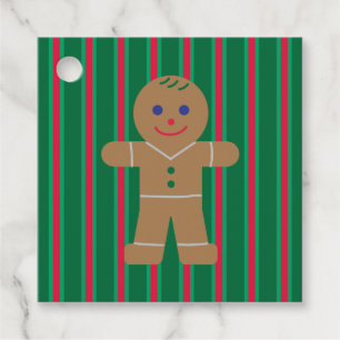 Fun and Fancy Christmas Gingerbread Man Favor Tags