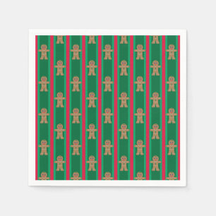 Fun and Fancy Christmas Gingerbread Man Napkins