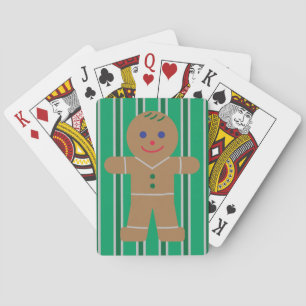 Fun and Fancy Christmas Gingerbread Man Poker Cards