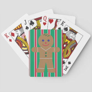 Fun and Fancy Christmas Gingerbread Man Poker Cards