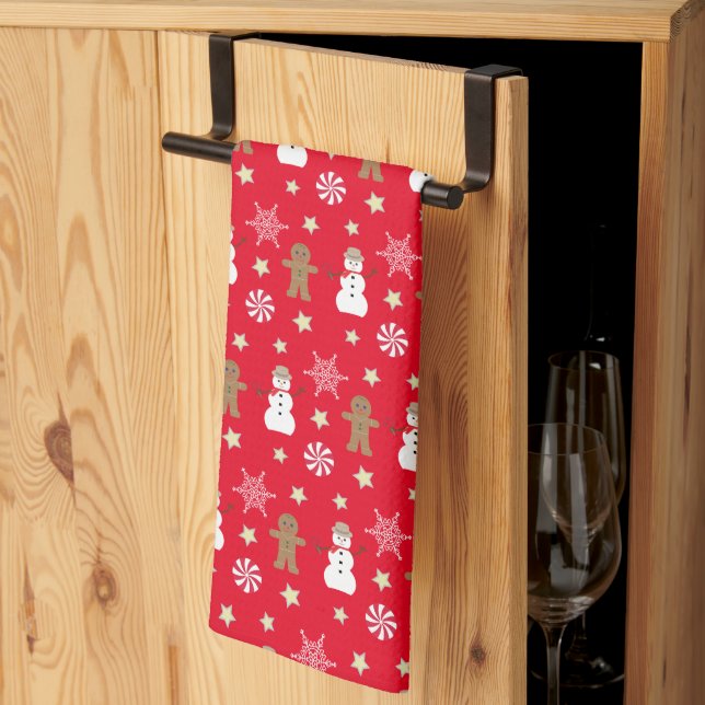 Fun and Fancy Christmas Kitchen Towel (Thirds Fold)
