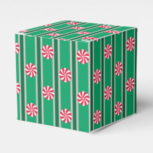 Fun and Fancy Christmas Peppermint Candy Favor Boxes