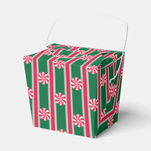Fun and Fancy Christmas Peppermint Candy Favor Boxes