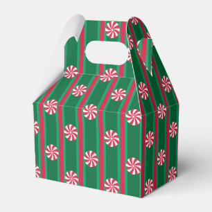 Fun and Fancy Christmas Peppermint Candy Favor Boxes