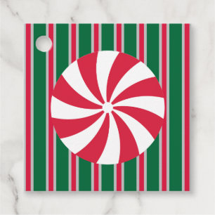 Fun and Fancy Christmas Peppermint Candy Favor Tags