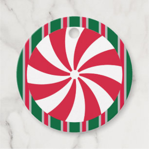 Fun and Fancy Christmas Peppermint Candy Favor Tags