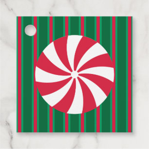Fun and Fancy Christmas Peppermint Candy Favor Tags