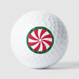 Fun and Fancy Christmas Peppermint Candy Golf Balls