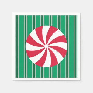 Fun and Fancy Christmas Peppermint Candy Napkins