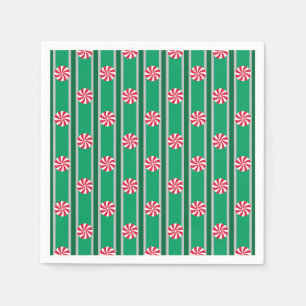 Fun and Fancy Christmas Peppermint Candy Napkins