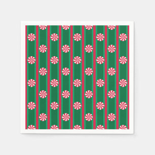 Fun and Fancy Christmas Peppermint Candy Napkins